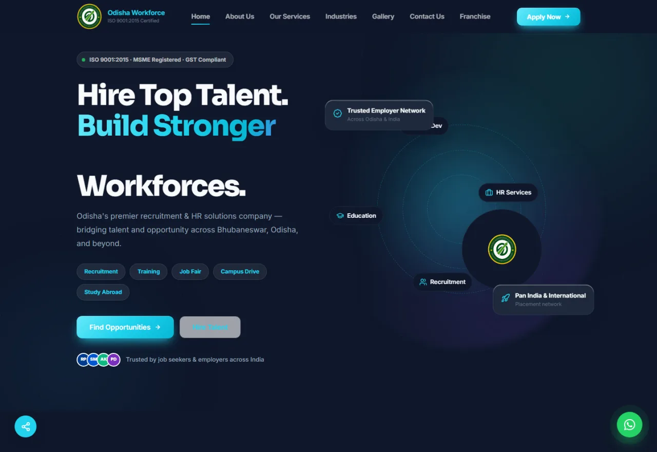 Odisha Workforce Solutions &mdash; recruitment and HR site